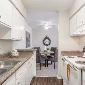 Galley style kitchen