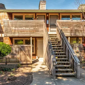 Building exterior at Meadowrock Apartments in Santa Rosa, CA 95403