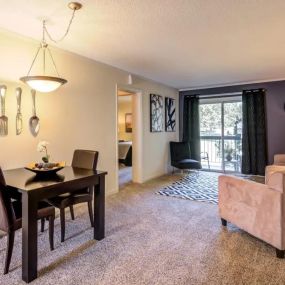 Model Living Room of One Bedroom Apartment