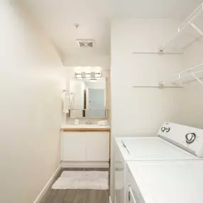 Bathroom & Laundry Area