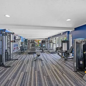 A fitness room