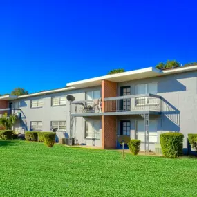 exterior of building with green lawn