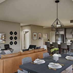 Well Designed Open Kitchen, Living Room and Dining Area