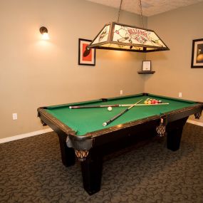 Billiard room at Sir Charles Court Apartments