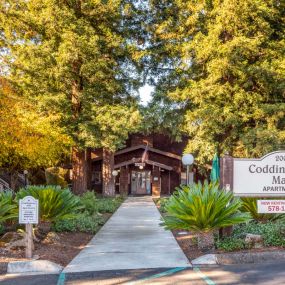 Building exterior at Coddingtown Mall Apartments in Santa Rosa, CA 95401