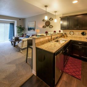 Kitchen at The Residences at the Street