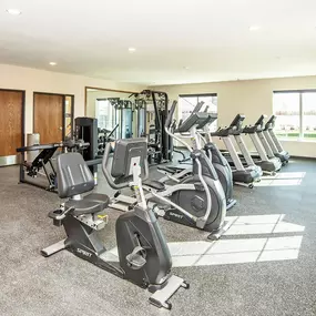 Fitness Center with Upgraded Equipment at Scharbauer Flats