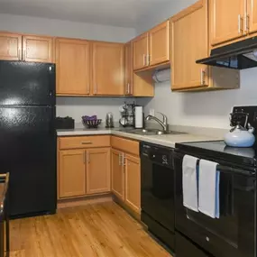 Kitchen at ReNew Aurora Apartments