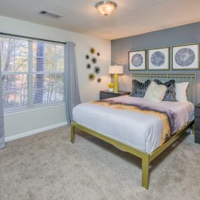 Bedroom with cozy bed