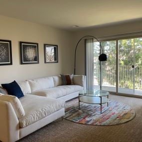 Spacious Living Room at St. Charles at Olde Court Apartments