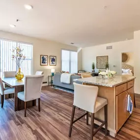 Dining Area and Kitchen at The Promenade Apartments