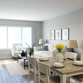 Sample Dining Area at Aviara Flats Apartments