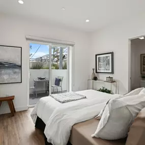 Bedroom at The Fairfax Flats