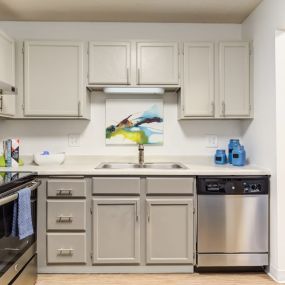 Kitchen at Twelve 501 Apartments