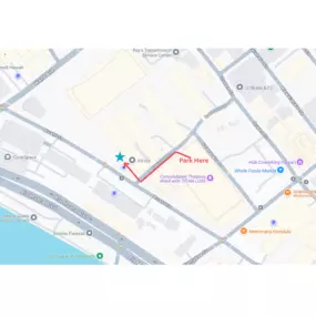 How to get to our studio from the theater parking garage