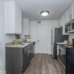Remodeled Kitchen with Stainless Steel Appliances