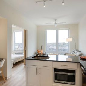 Kitchen at Lyndy Apartments