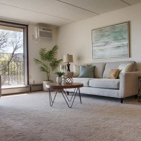Living Room at Knollwood Towers West Apartments