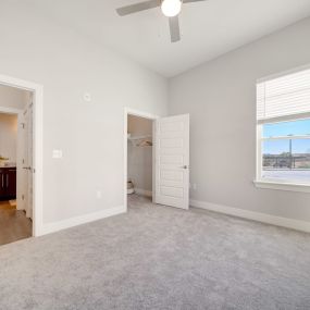 Expansive Closets with Open Air Shelving