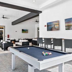 Game Room with Pool Table