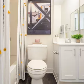 Bathroom With Vanity Lights