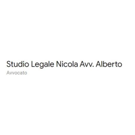 Logo fra Studio Legale Nicola Avv. Alberto