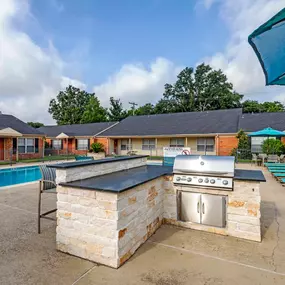 Poolside Grilling Stations
