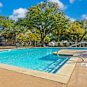 Resort style sparkling pool