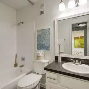 Bathroom with tub