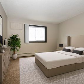 Bedroom at Montreal Courts