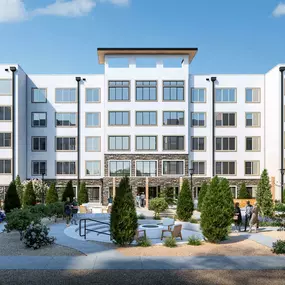 Exterior Rendering of Briar Park Senior Living