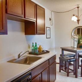 Kitchen at Cambridge Towers Apartments