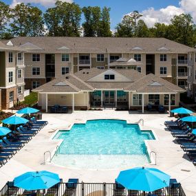 Exterior View and Pool Area