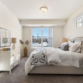 Bedroom at The Harbor at Twin Lakes 55+ Apartments