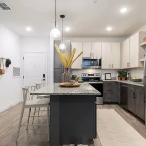 Large kitchen with island