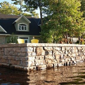 The Pond Place of Michigan is proud to offer seawall construction for our inland lakes and streams. Our professional design team can meet with you and discuss options as far as shoreline protection and erosion issues. With a combined 50 years of shoreline protection knowledge, our trained professionals will be able to come up with a seawall protection solution and product that will work for you.