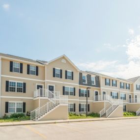 Outside view of apartments