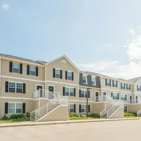 Outside view of apartments