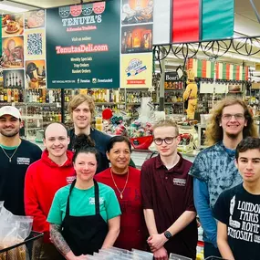 A few our the hard working team members at Tenuta's Deli