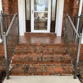WE TYPICALLY RECOMMEND SOFTWASHING FOR BRICK CLEANING NEEDS, AS IT’S A GENTLE OPTION THAT CAN ELIMINATE ALL TYPES OF CONTAMINANTS.