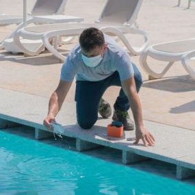 Keep your pool clean and ready for swimming with our pool maintenance services.
