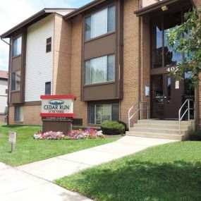 Main Entrance - Cedar Run Apartments