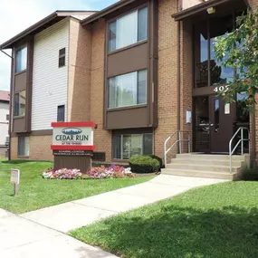 Main Entrance - Cedar Run Apartments