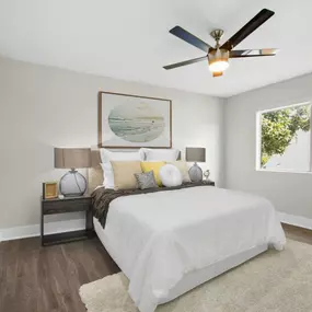 Bedroom at Palm Capri Apartments, California