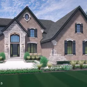 The Pinehurst (elevation B) model home in our Shelby Township New Construction Homes