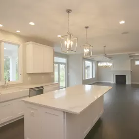 A newly-built kitchen