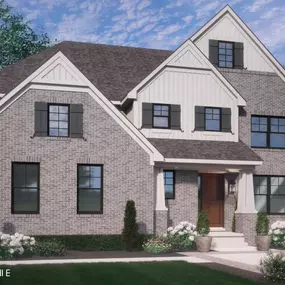 The Barclay II (elevation 2E) model home in our Shelby Township New Construction Homes