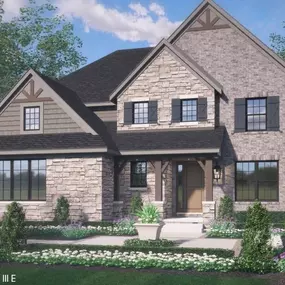 The Barclay II (elevation 3E) model home in our Shelby Township New Construction Homes