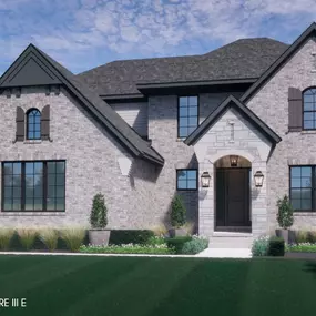 The Devonshire (elevation 3E) model home in our Shelby Township New Construction Homes