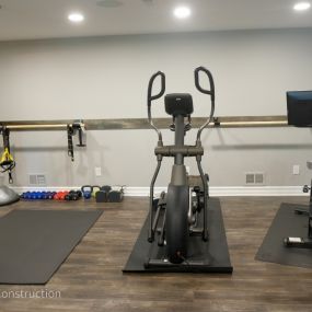 Basement Gym built by the Basement Remodeling COntractors of Kingdom Construction & Remodel
